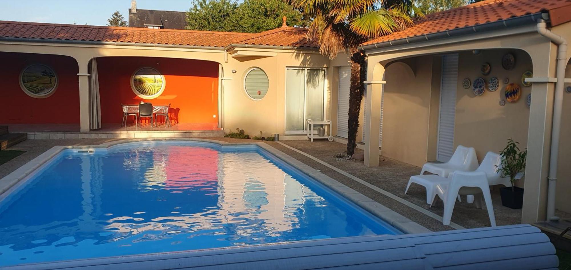 Gite Calme #2 Ou 3 Pers #Piscine #Cholet #Wifi Haut Debit #Travailleurs Thales Lacroix Et Autres Entreprises #Petits Dejeuners Et Repas Possibles Sur Demande Le May-sur-Evre エクステリア 写真